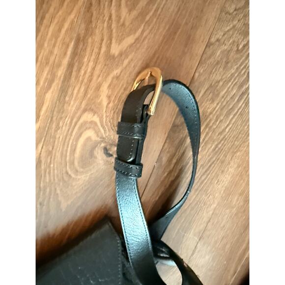 New Nordstrom Croc Embossed Leather Belt Bag - Picture 8 of 8